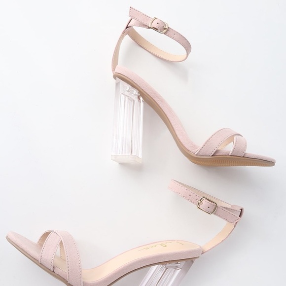 Lulus Shoes - NIB Lulus Clear Block Heels